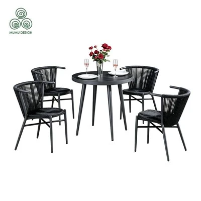 Table et chaises de patio circulaire